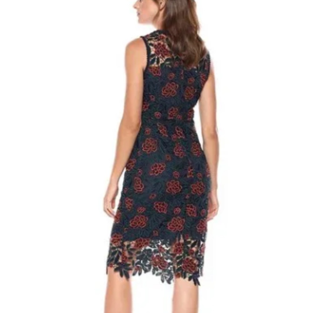 CUPCAKES AND CASHMERE Mandolin Floral Lace Dress size 4